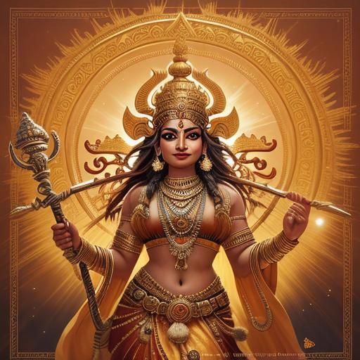 Varahi: Divine Illustration of Strength and Serenity