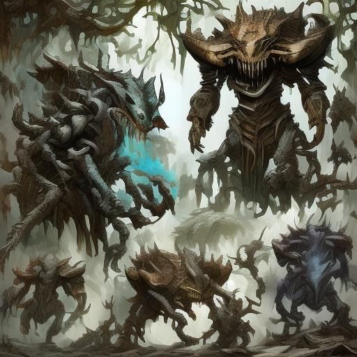 Mecha Xenomorph Emerges from Dark Forest