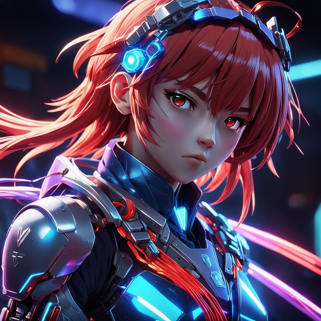 Among Us Character Stabbing in Anime Style