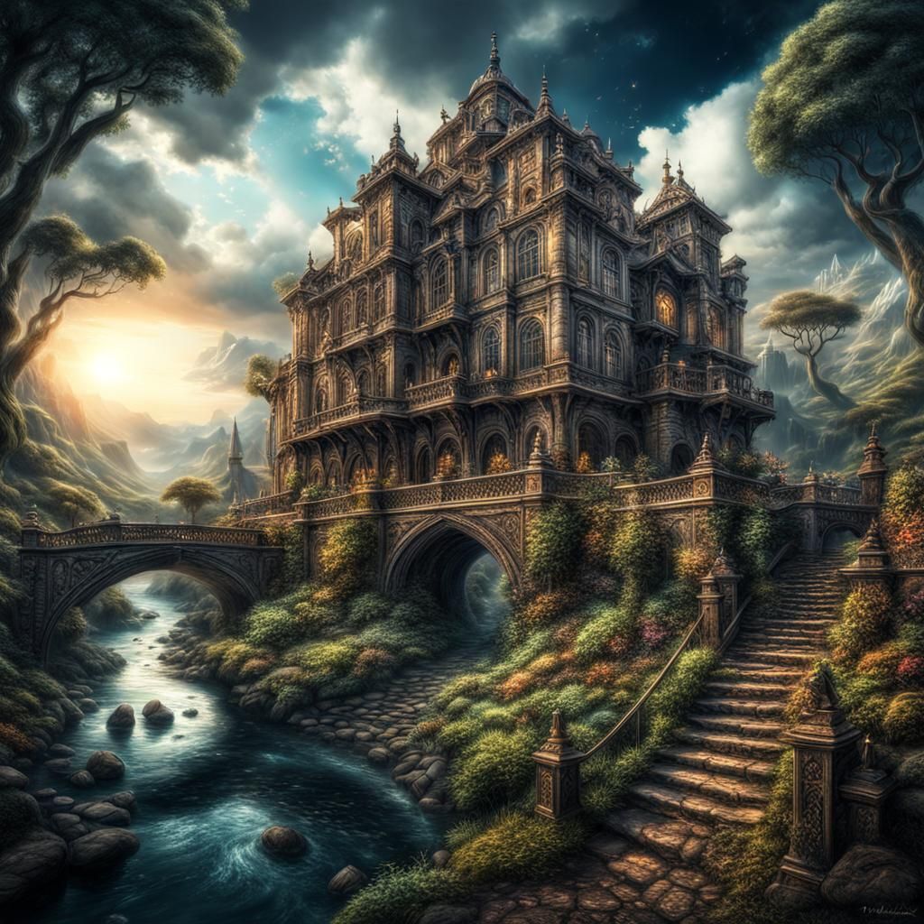 A world where everything is possible full of fantasy