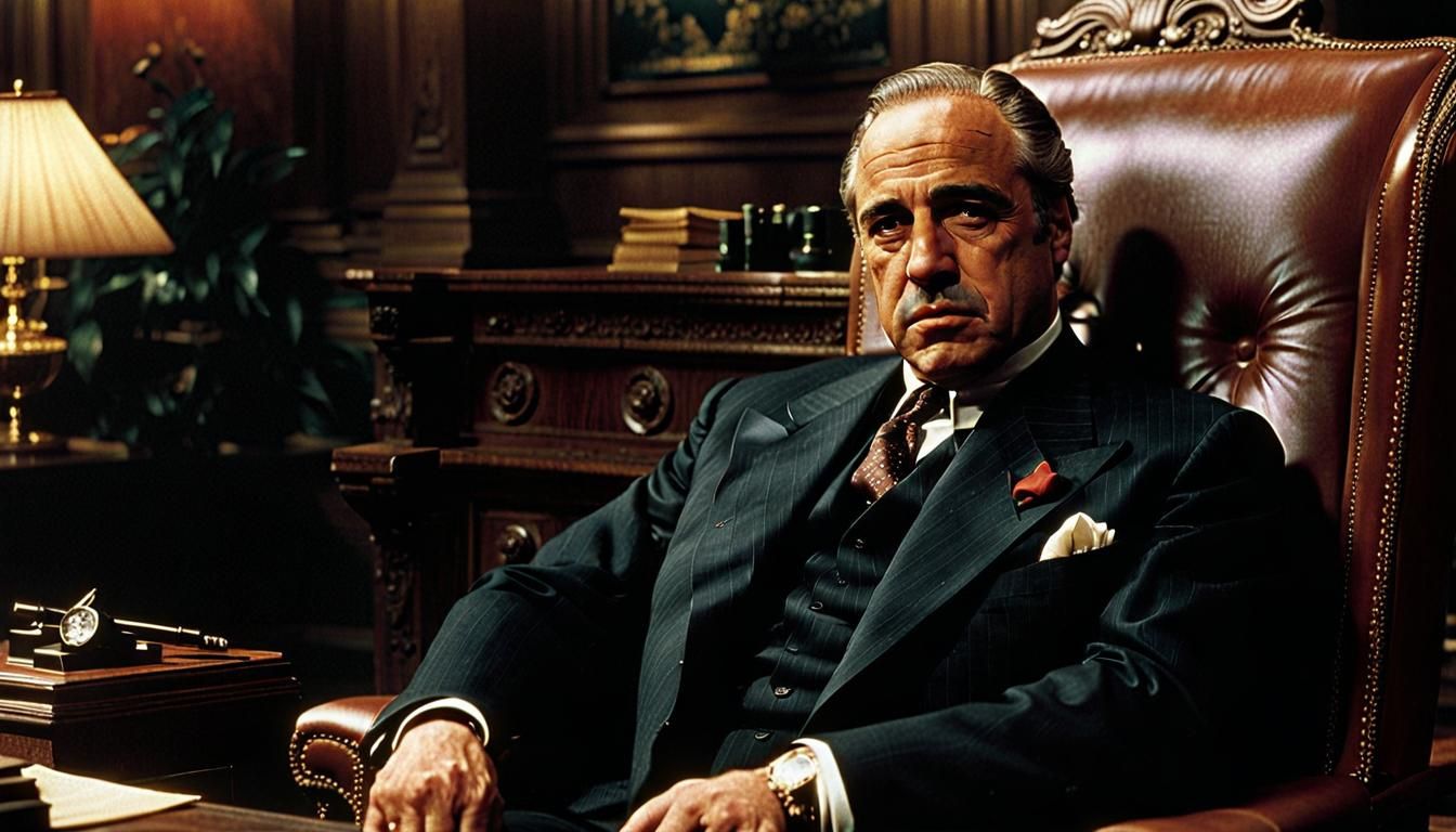 The Godfather: Don Corleone's Office, Photorealistic Scene