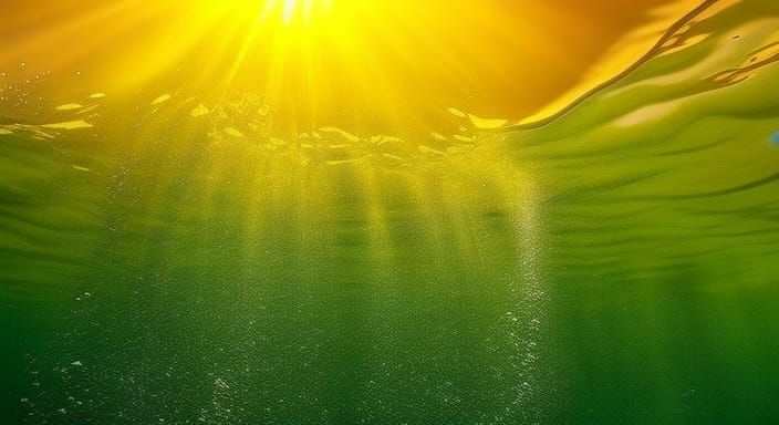 Submerged in Bliss: An Abstract Depiction of Joy