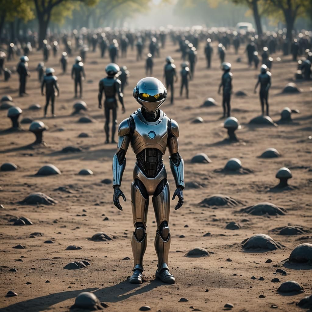 Aliens Replace Humans in Classic Sci-Fi Scene