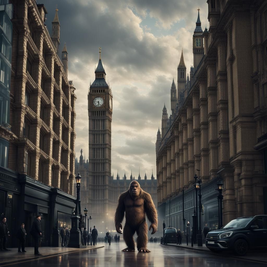Bigfoot Sightings in London near Big Ben