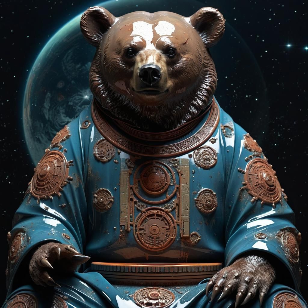 Cosmic Grim Bear in Galactic Armor