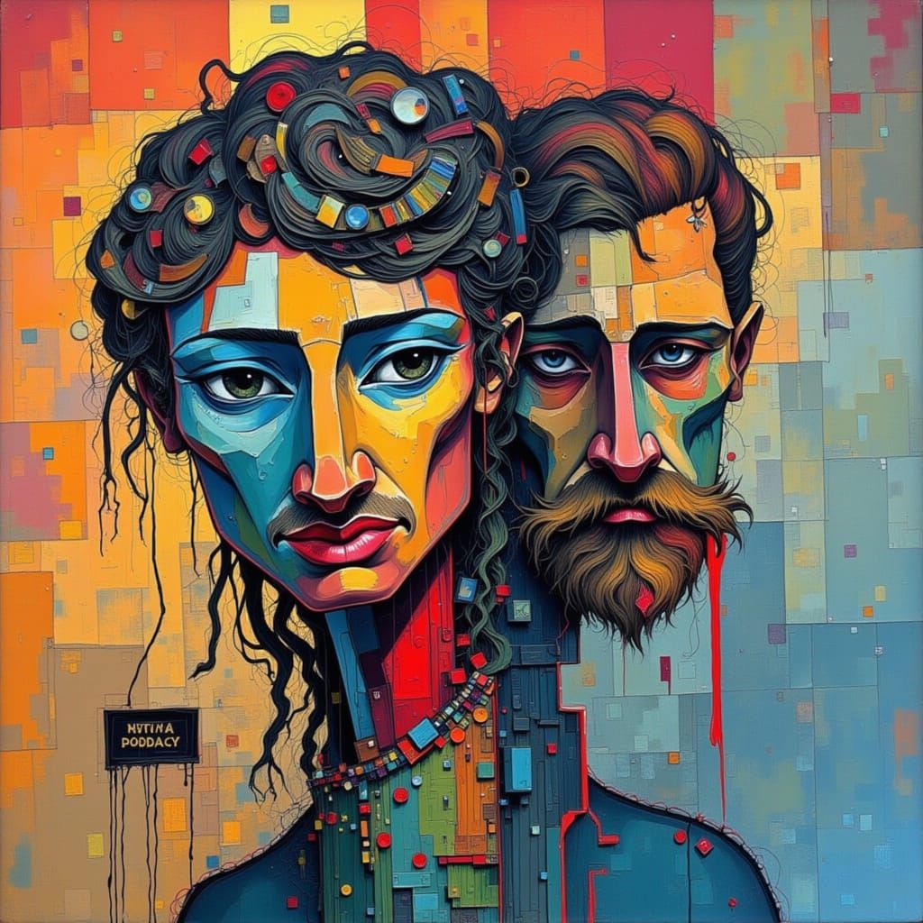 Distorted Figures Evoke Identity and Loss