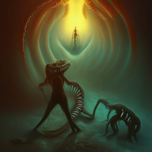 Eldritch Cosmic Horror: Inescapable Psychedelic Hell