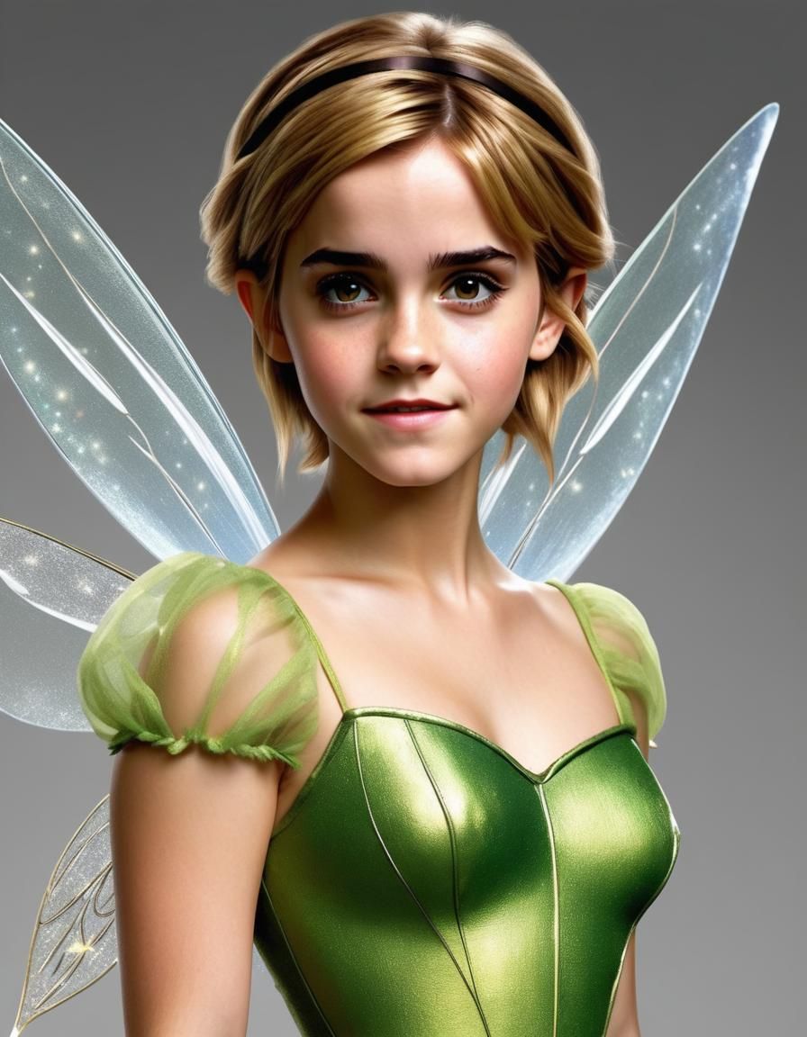 Emma Watson as Tinkerbell: Ultrarealistic Digital Art