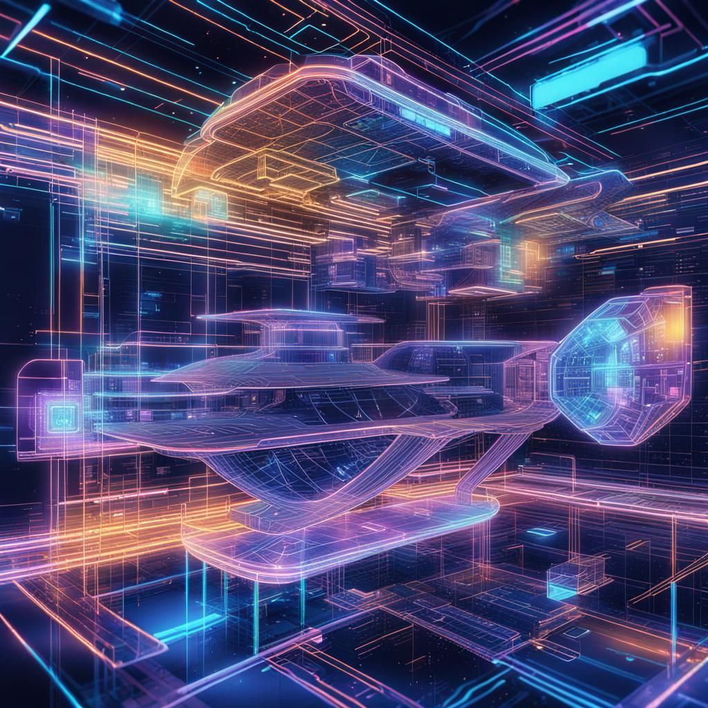 Colorful Holographic Internet Information Flow in Techcore S...