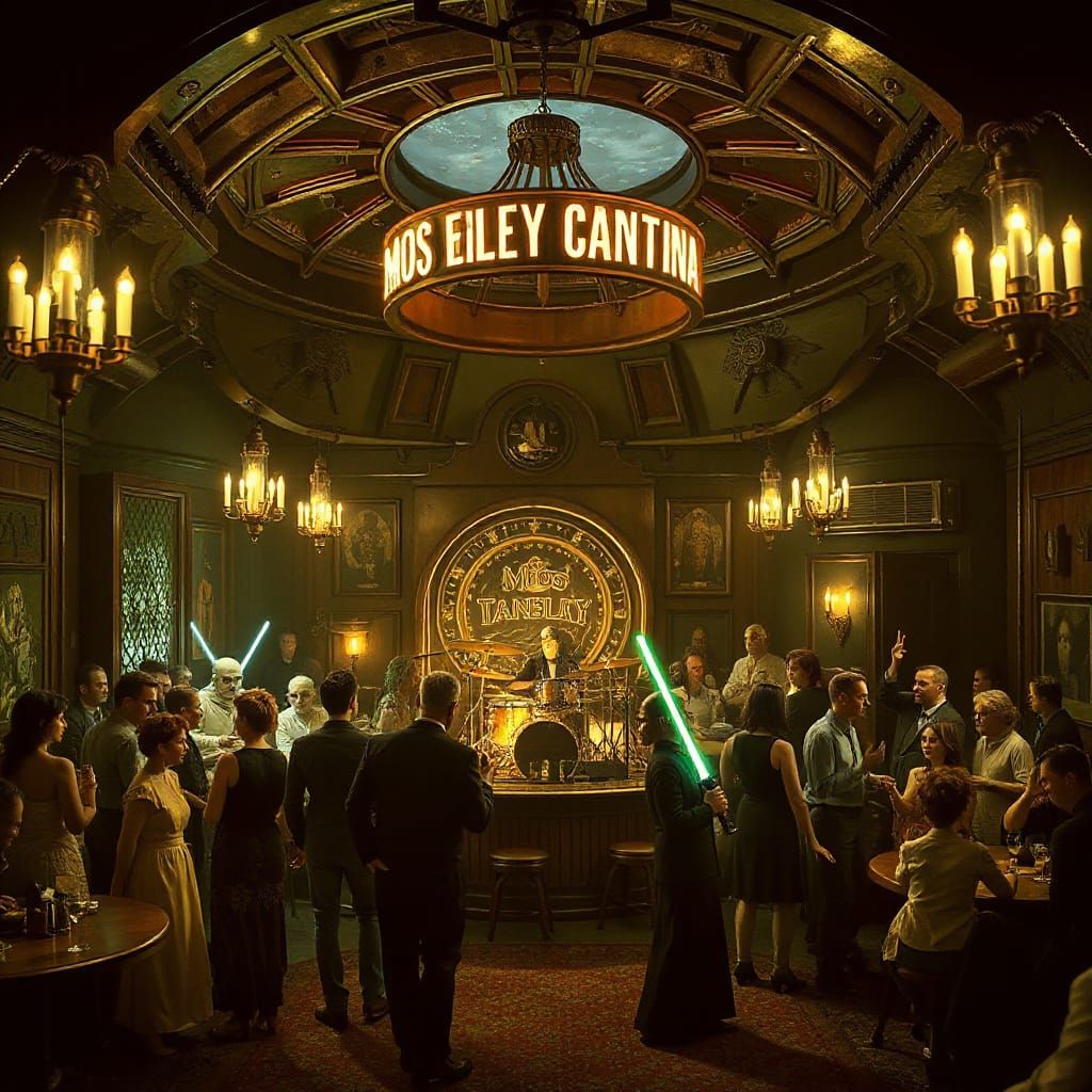Star Wars Inspired 1920s Speakeasy Scene