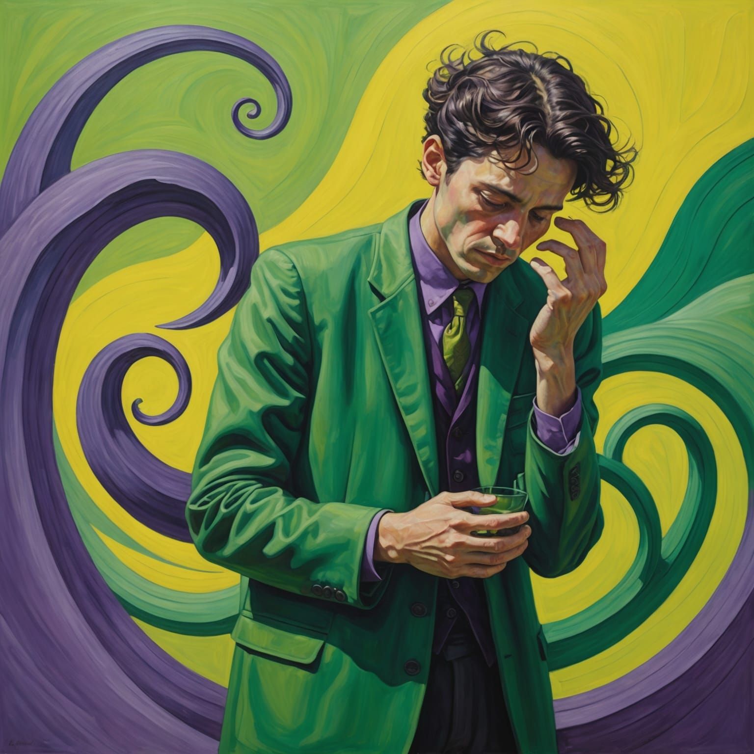 Surreal Portrait of a Person's Life Narrative