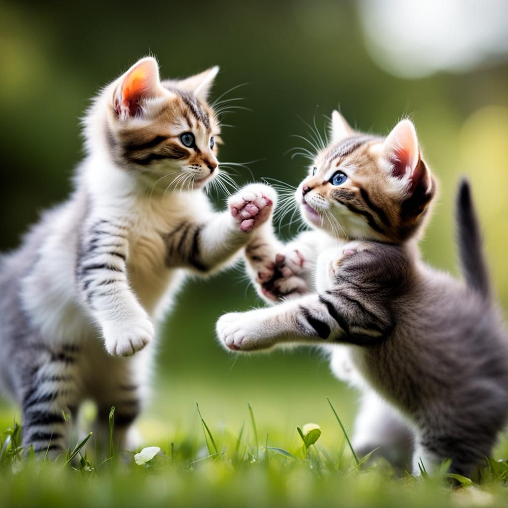 Playful Kittens Generated by AI