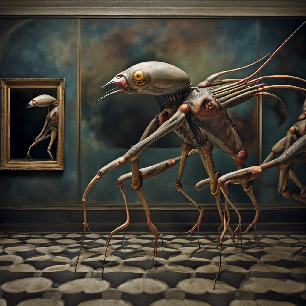Exotic Aliens in Hyperrealistic Bizarre Art Style