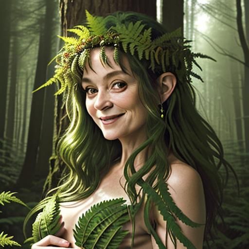Fern Forest Goddess Portrait