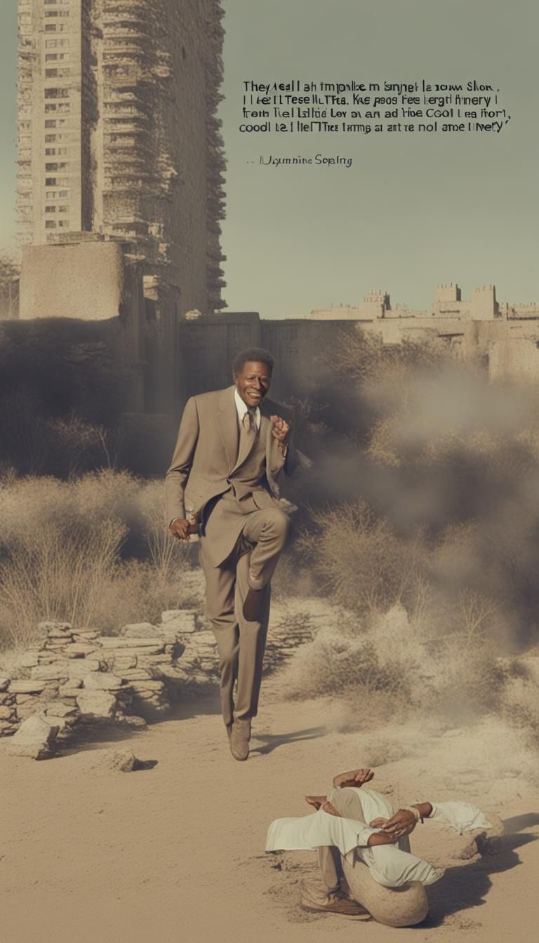 Surreal Portrait Reflecting on Success and Inner Peace