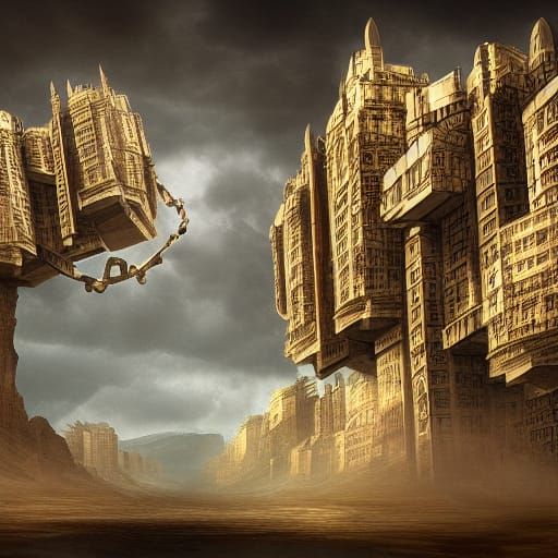 Detailed Matte Painting of Pandora's Box