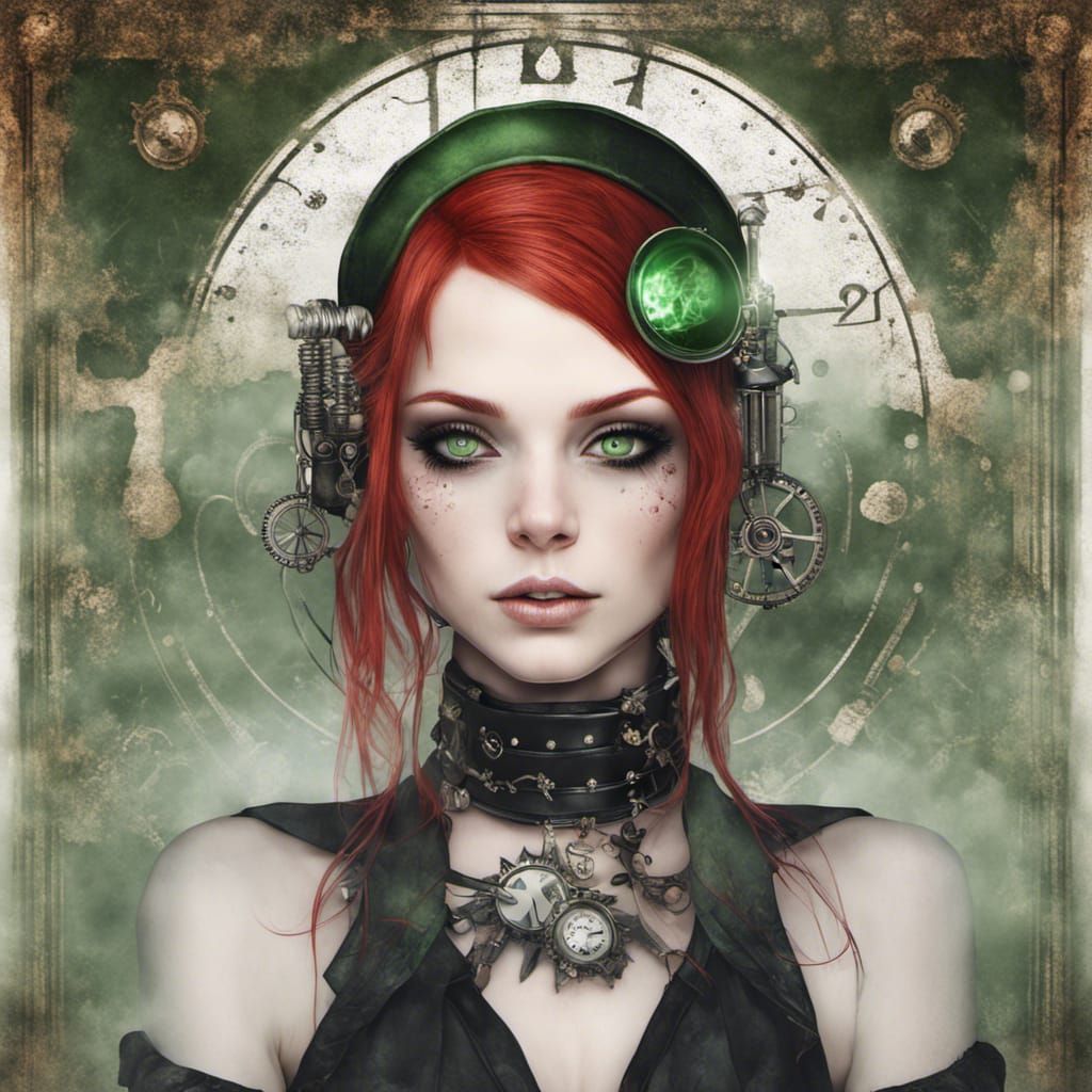 Enchanting Steampunk Girl Portrait