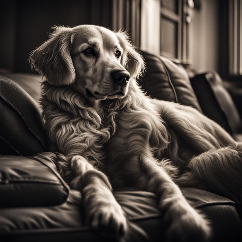 Hyperrealistic Dog: A Loyal Companion