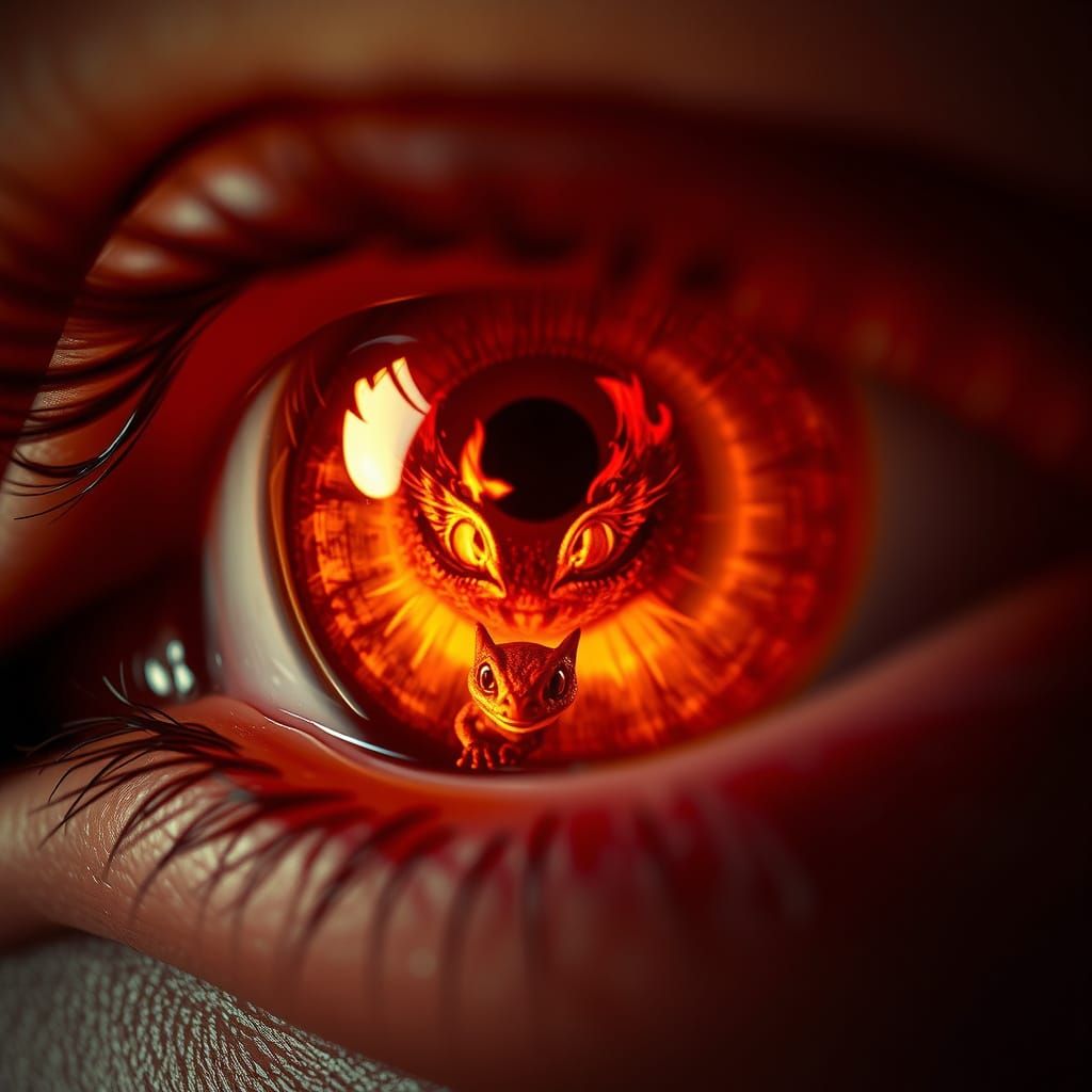 Eye of Blazing Passion with Dragon Scales