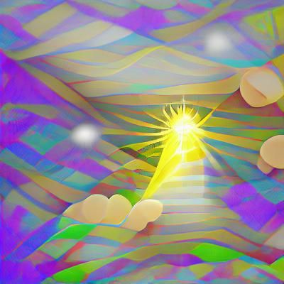 Sunshine Rays: A Digital Illustration of Light