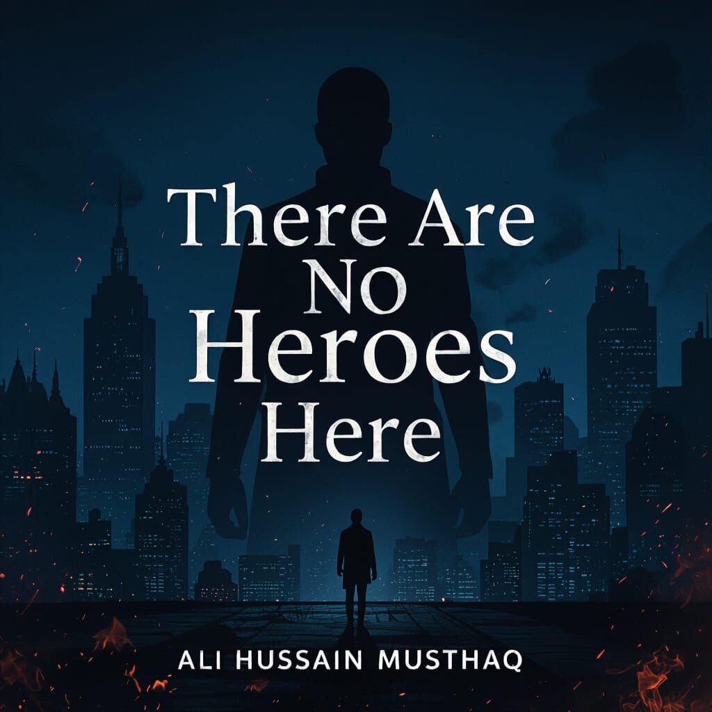 Gritty Cityscape Book Cover Design in Photorealistic Style