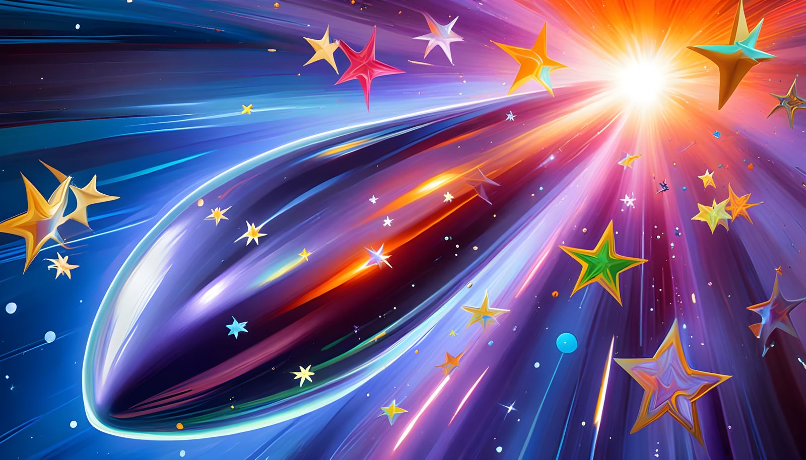 Sleek, Miraculous, Antipasto Oil Painting of a Glowing, High...