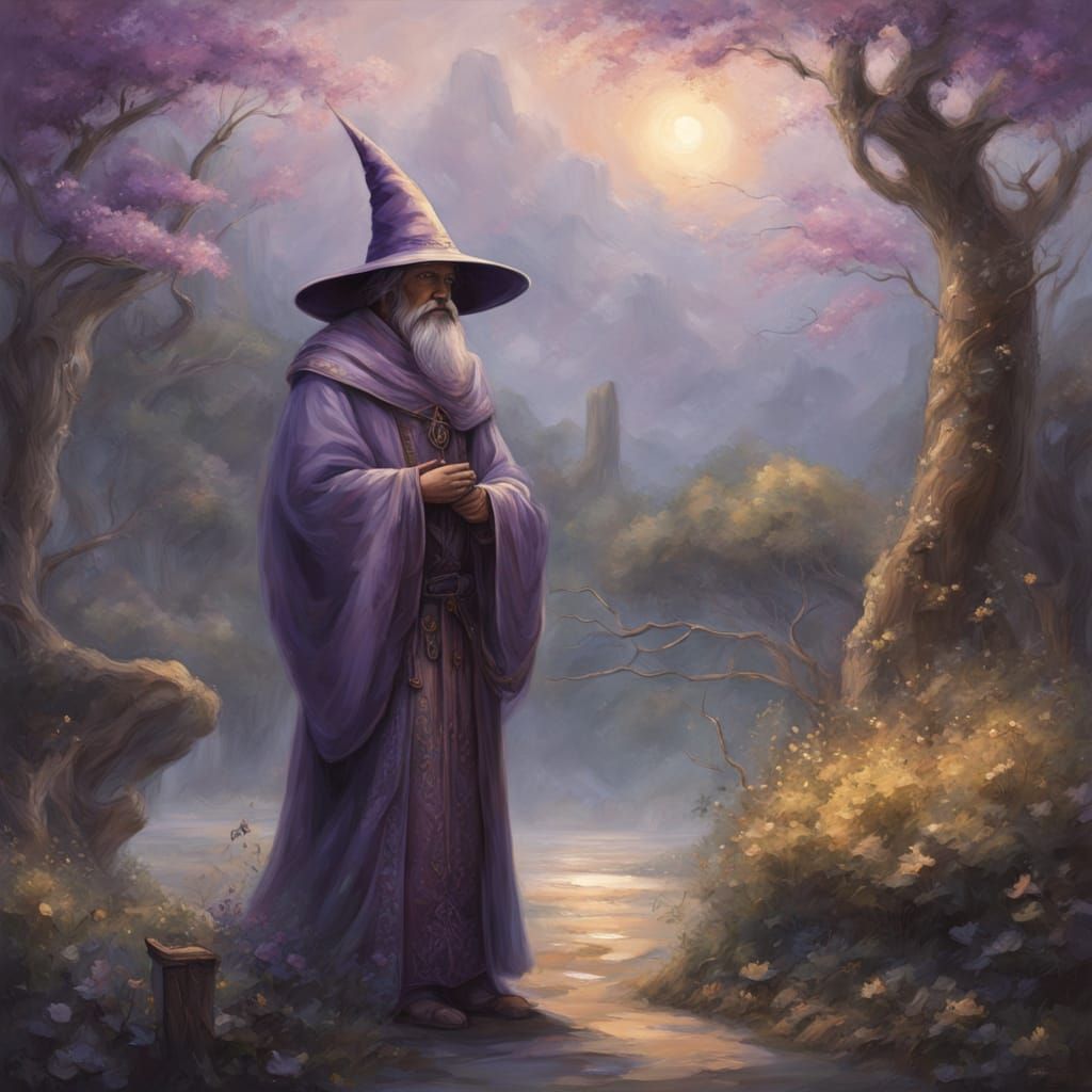 Ethereal Wizard in Twilight Splendor