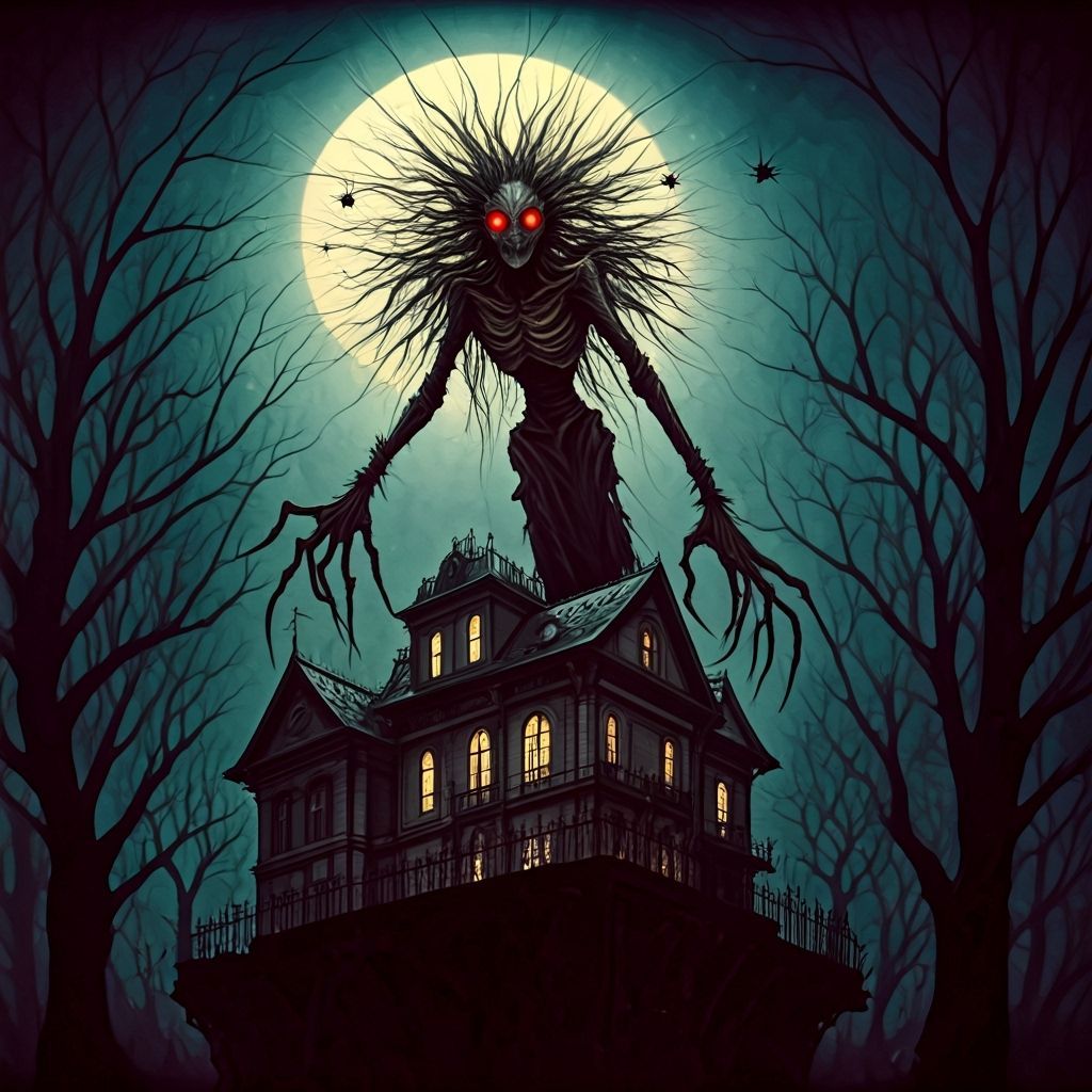 Nightmarish Demonic Scarecrow Monster on Haunted Mansion