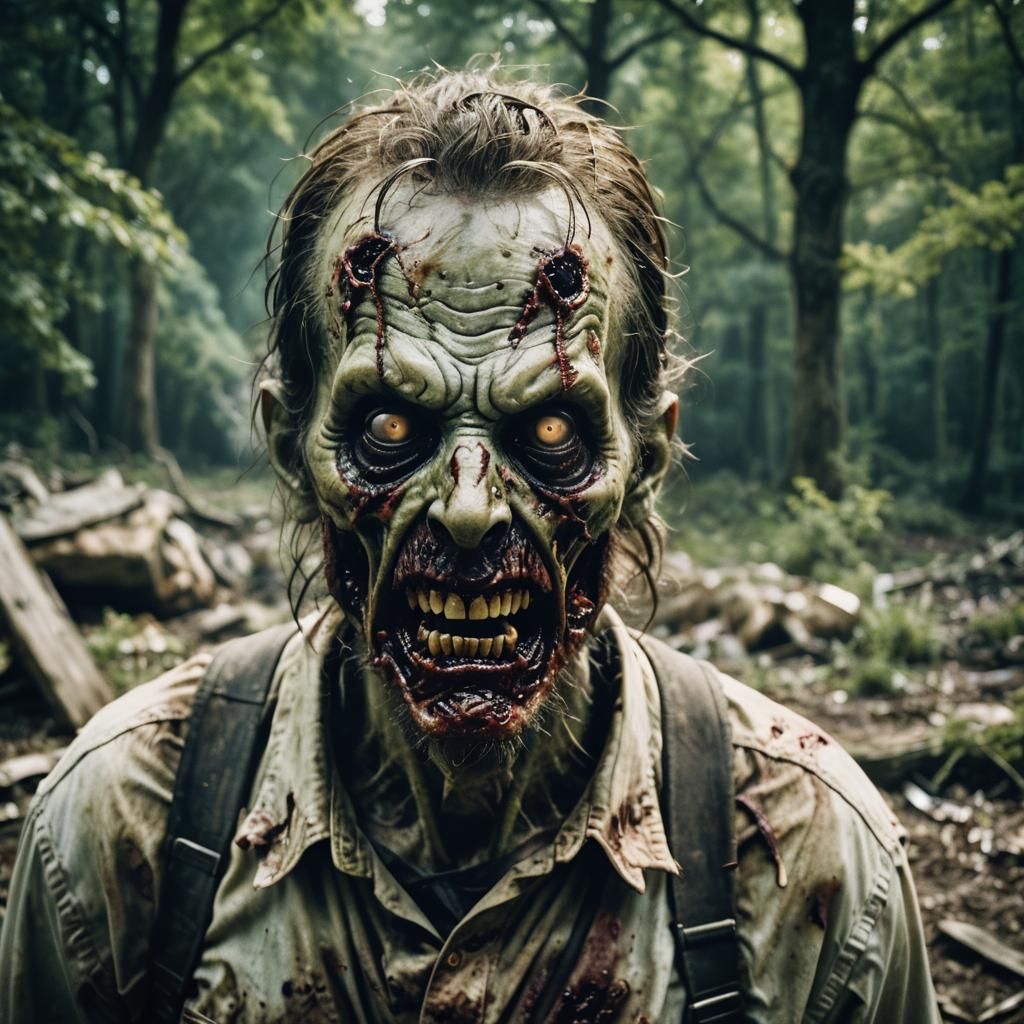 Horror Zombie with Cinematic Lighting