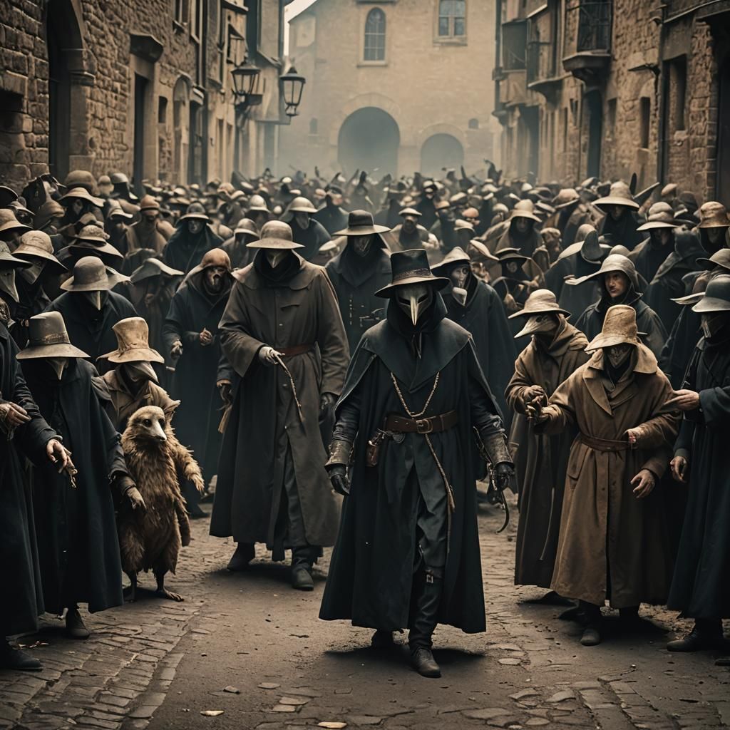 Bubonic Plague: Dramatic Cinematic Film Still