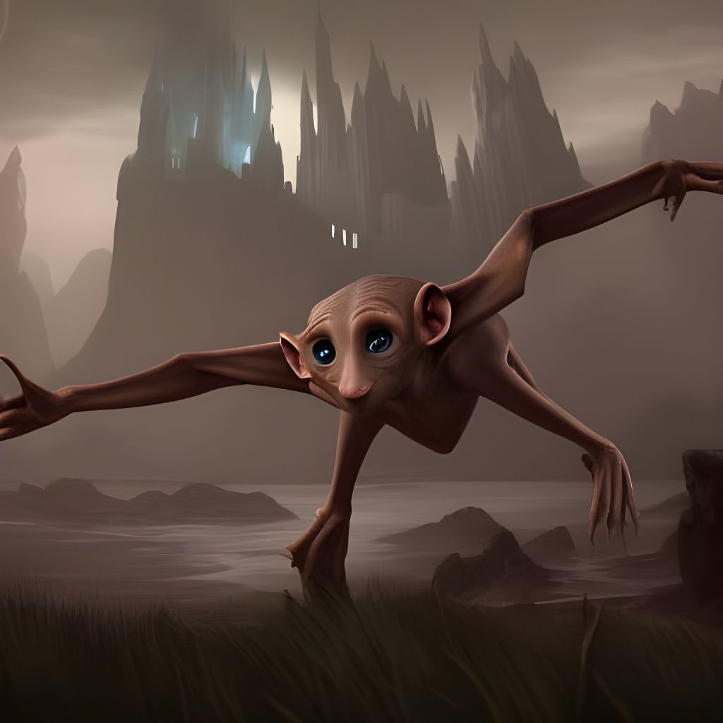 Defiant Creature in Detailed Matte Painting