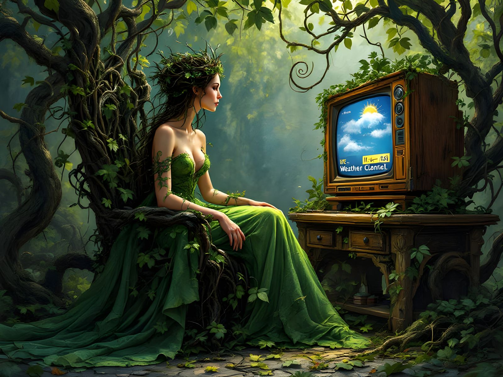 Mother Nature Watches Weather Channel