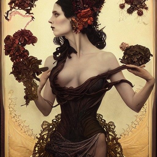 Sinister, Decadent Composition in Deep Colors