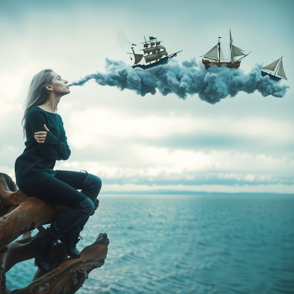 Serenely Lost in a Dreamy Landscape