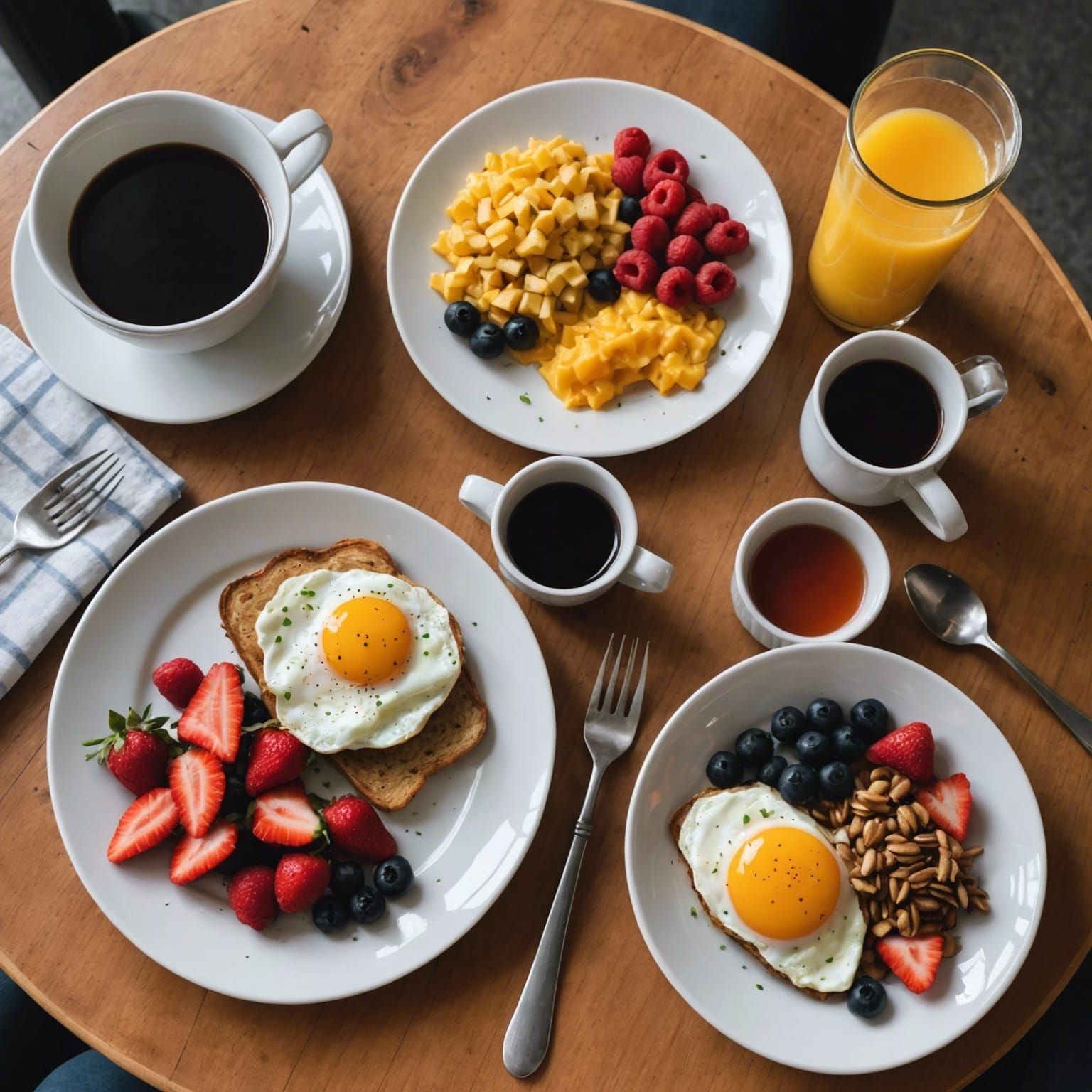 AI Generated Image of Breakfast Foods