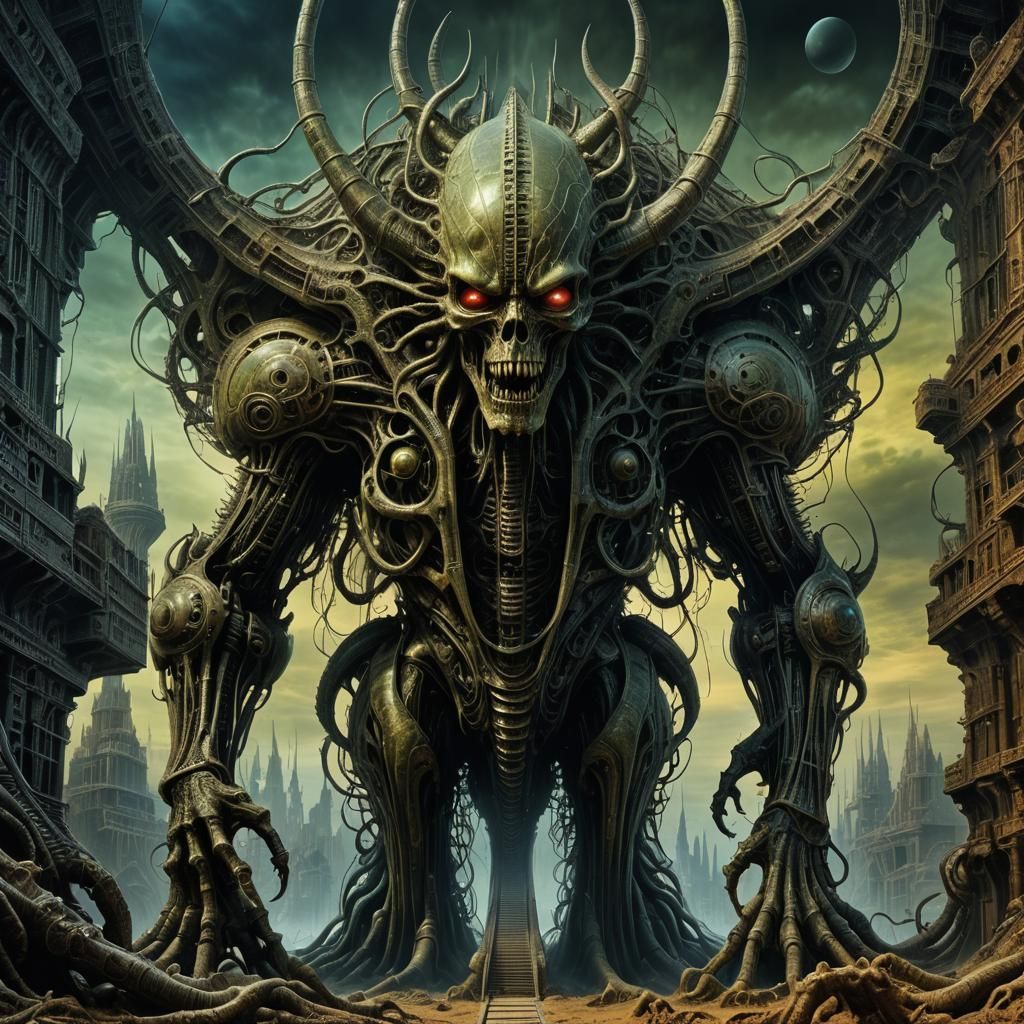 Surreal Fourth-Dimensional Creature Breaking Physics Laws