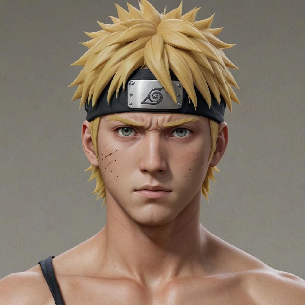 Realistic Naruto Uzumaki Illustration