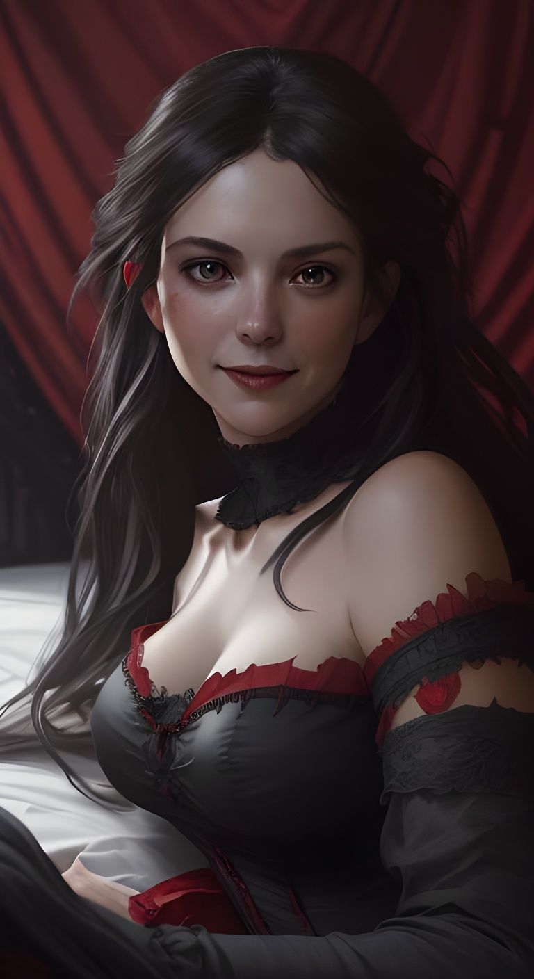 French Woman in Castle: Hyperdetailed Digital Portrait