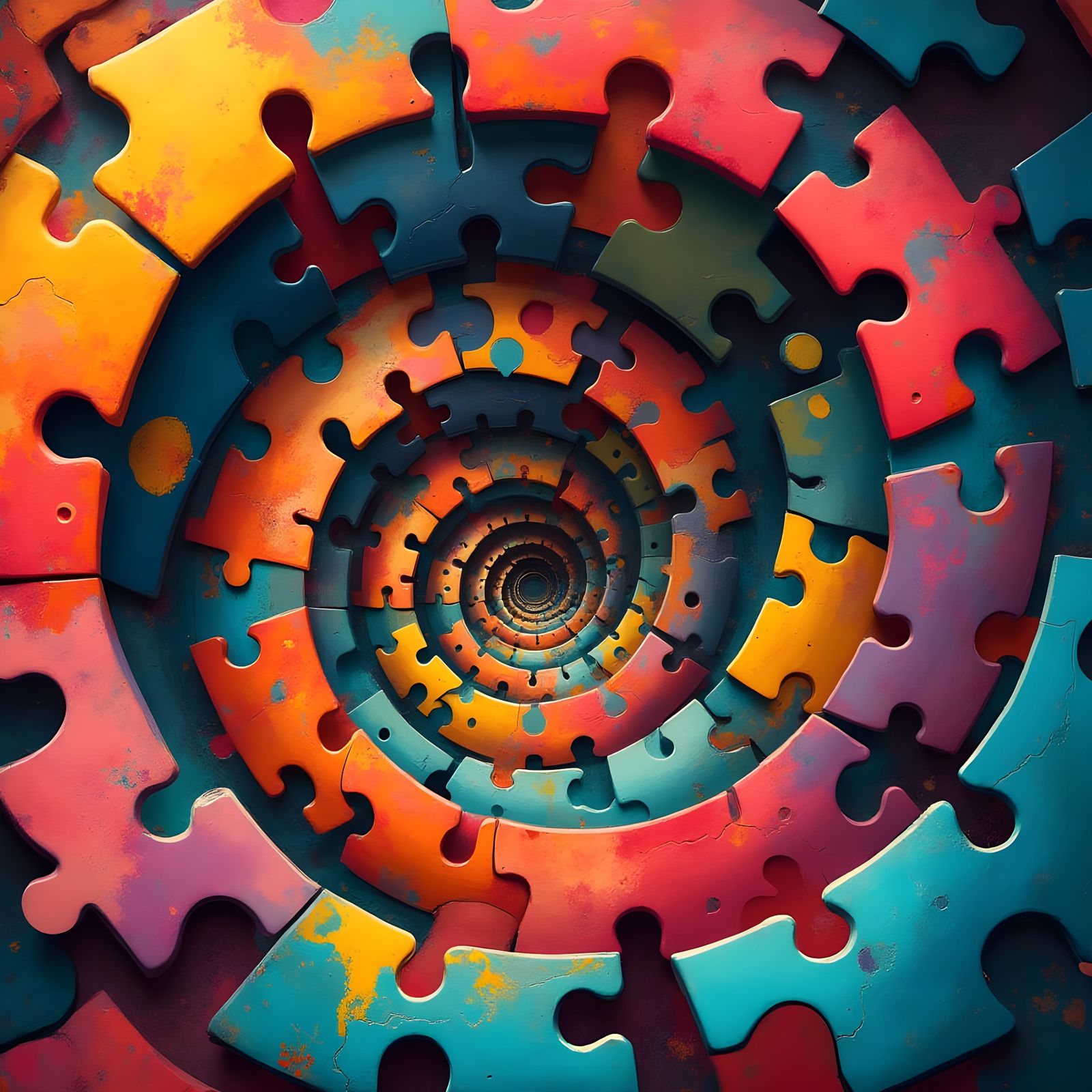 Mysterious Jigsaw Puzzle Landscape