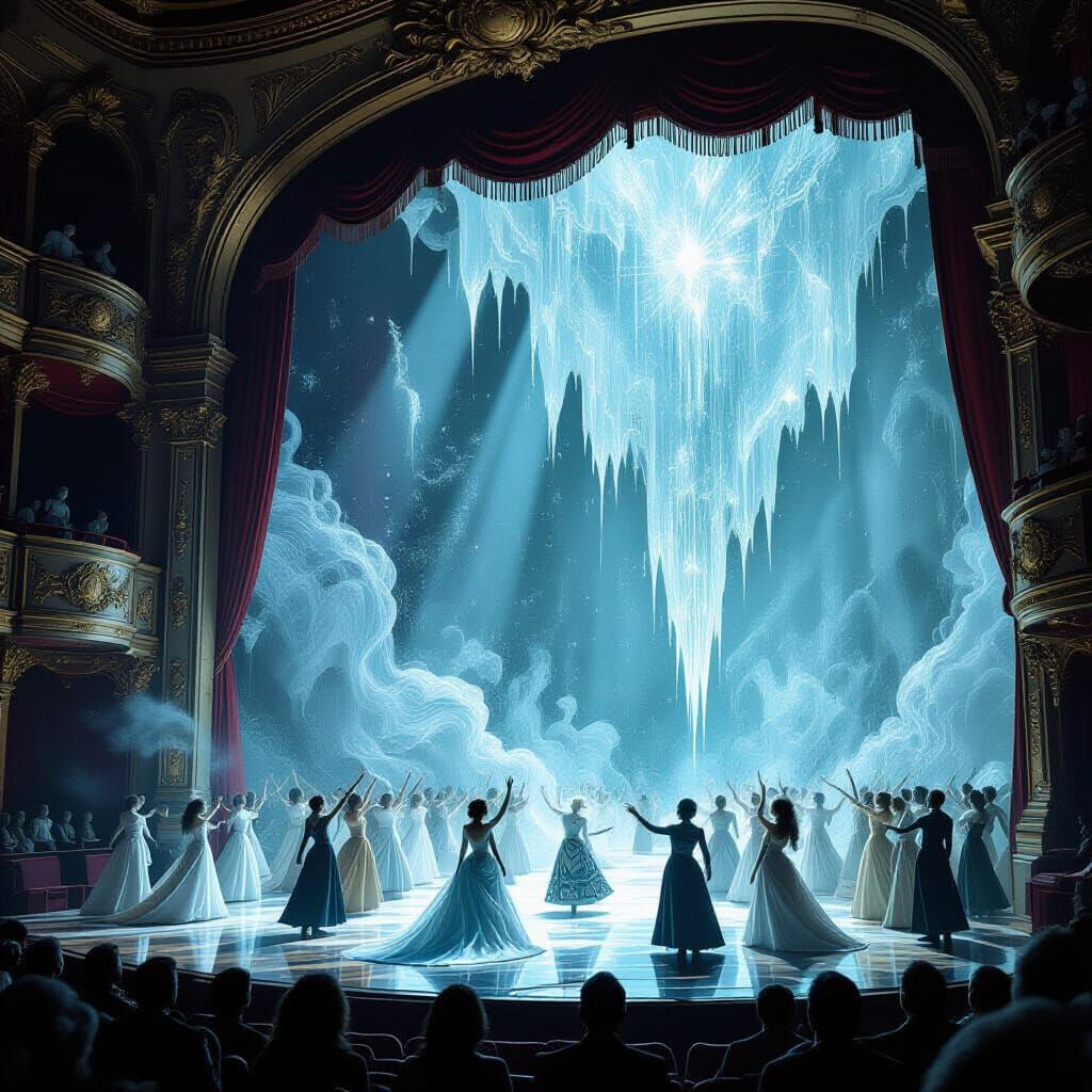 Surreal Opera House: Illusions Manifest in Digital Painting