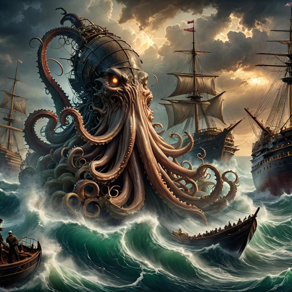 Kraken's Fury: Ship Battles Colossal Sea Monster