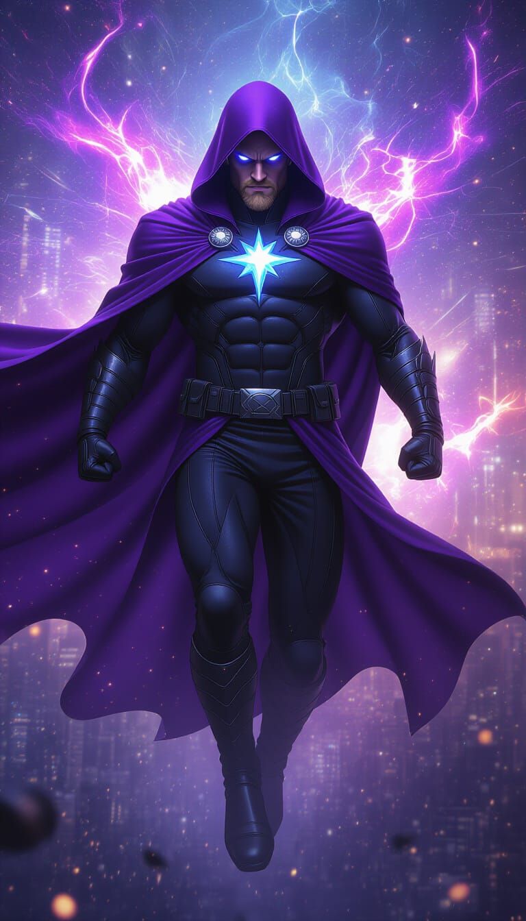 Celestial Hero Ascends: A Cosmic Portal Opens