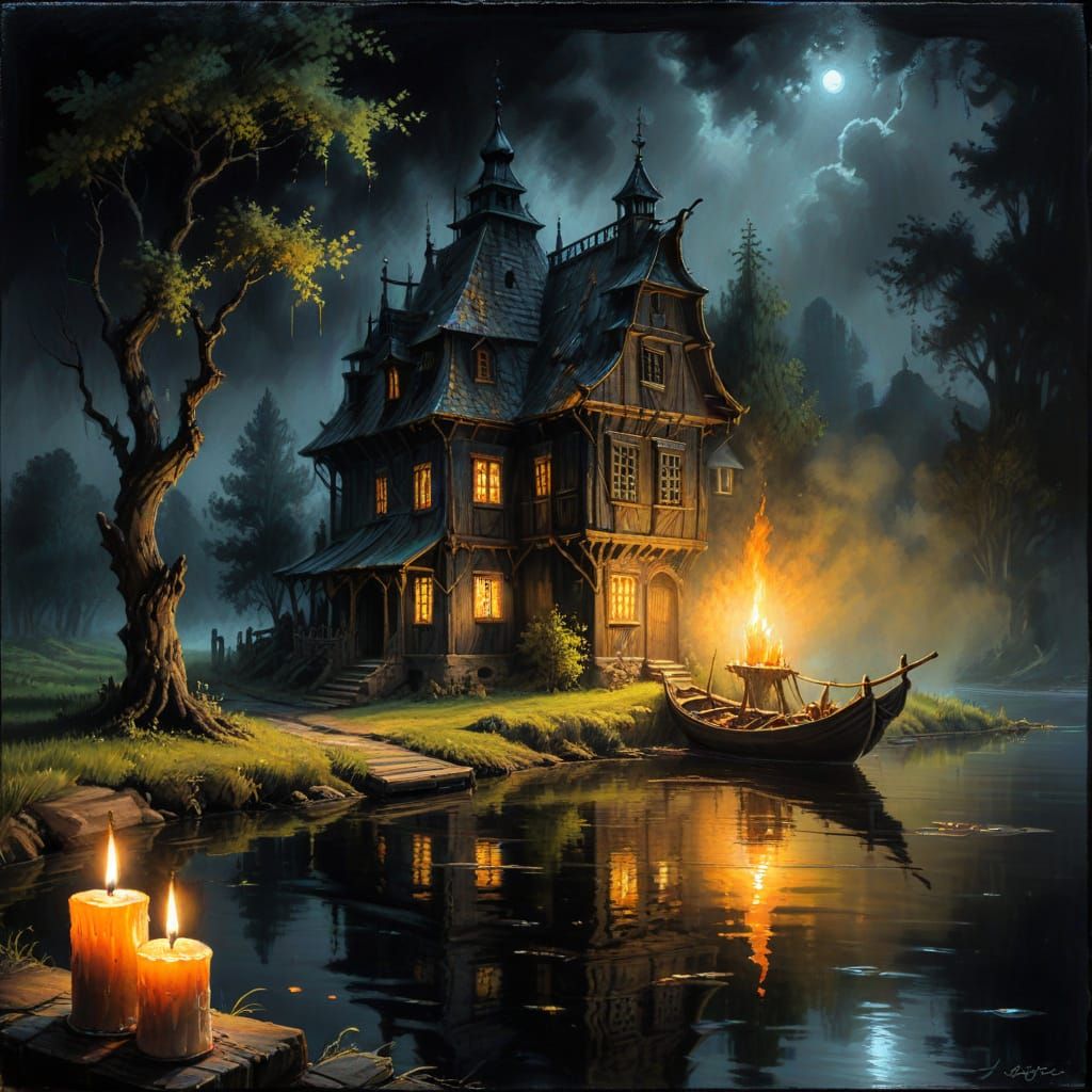 Cascade Hallucination in Baroque Impasto Style