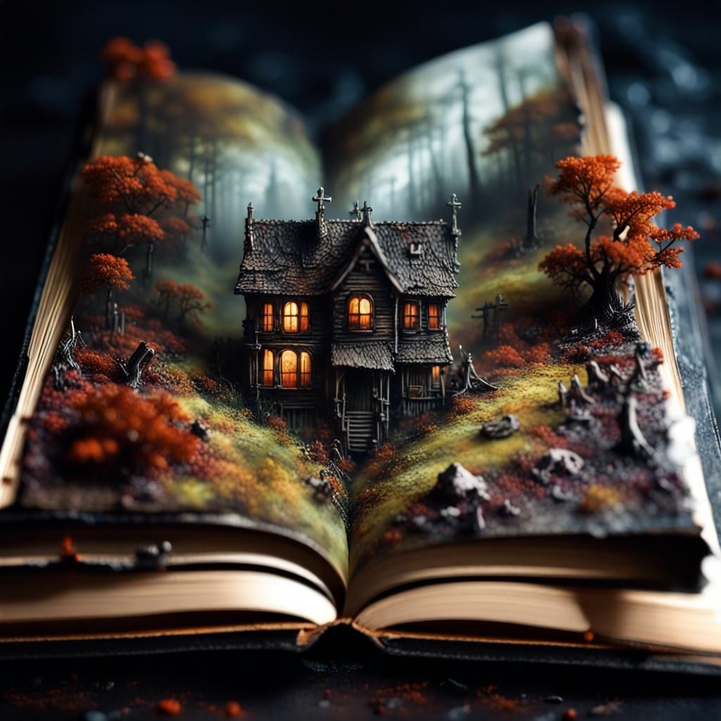 Macabre Book Opens Onto Spooky Village