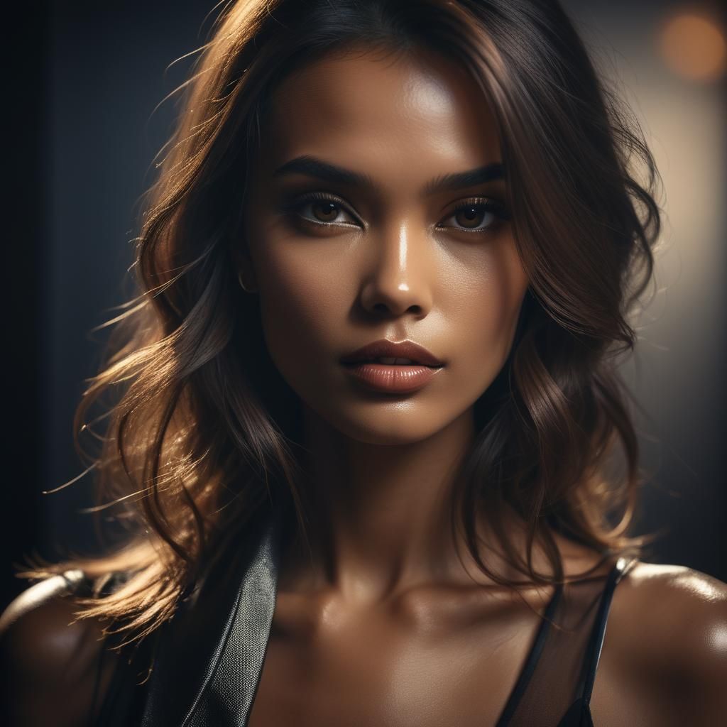 Glamorous Portrait Photography in a Modern Studio