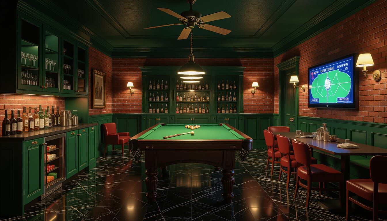 Victorian Billiards Room Concept Art