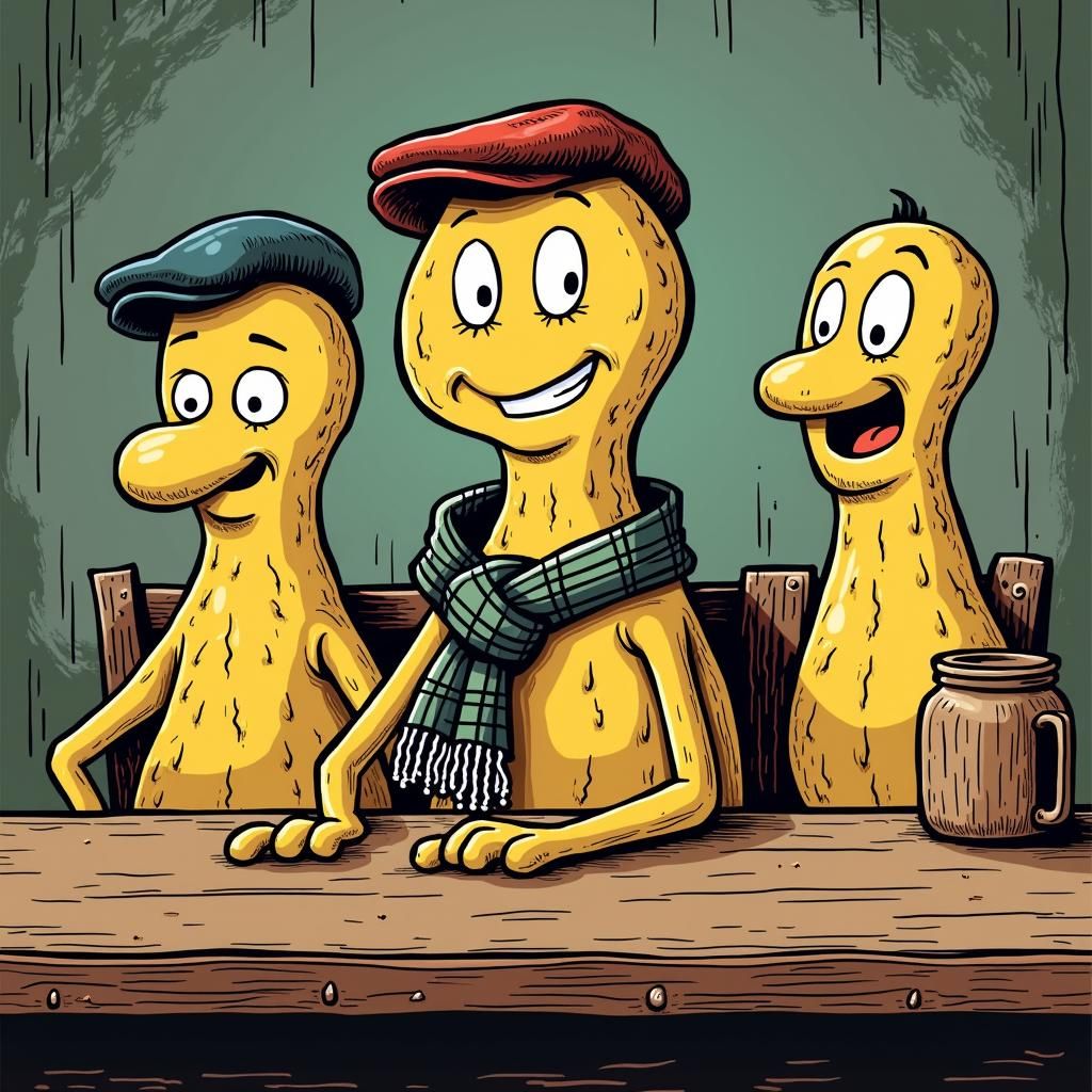 Peanuts Celebrate in Classic British Comic Style