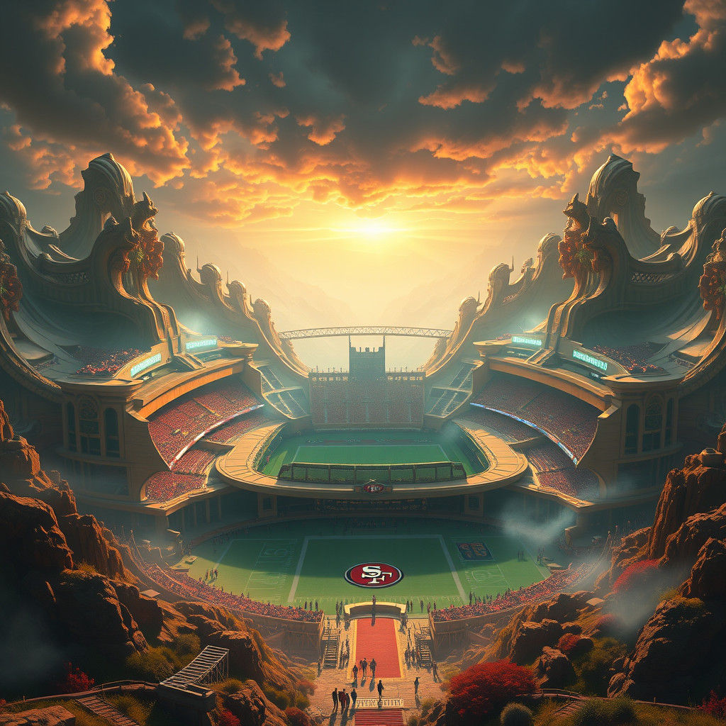 Mystical 49ers Stadium: Fantasy Concept Art
