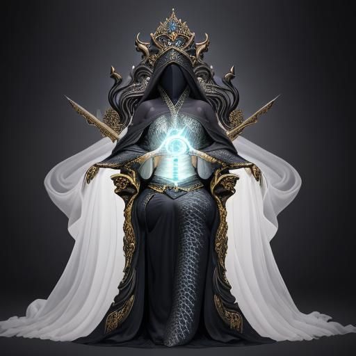 Goddess of Judgement with Scales and Sword