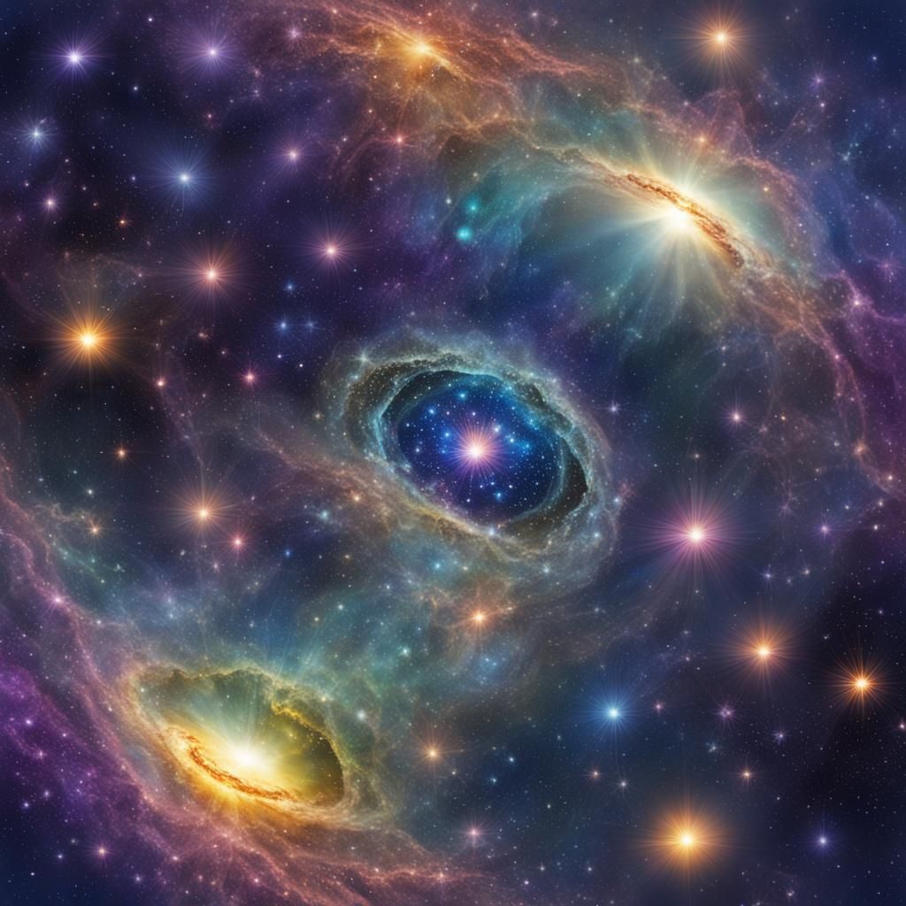 Iridescent Supernova Lights Up Distant Galaxy